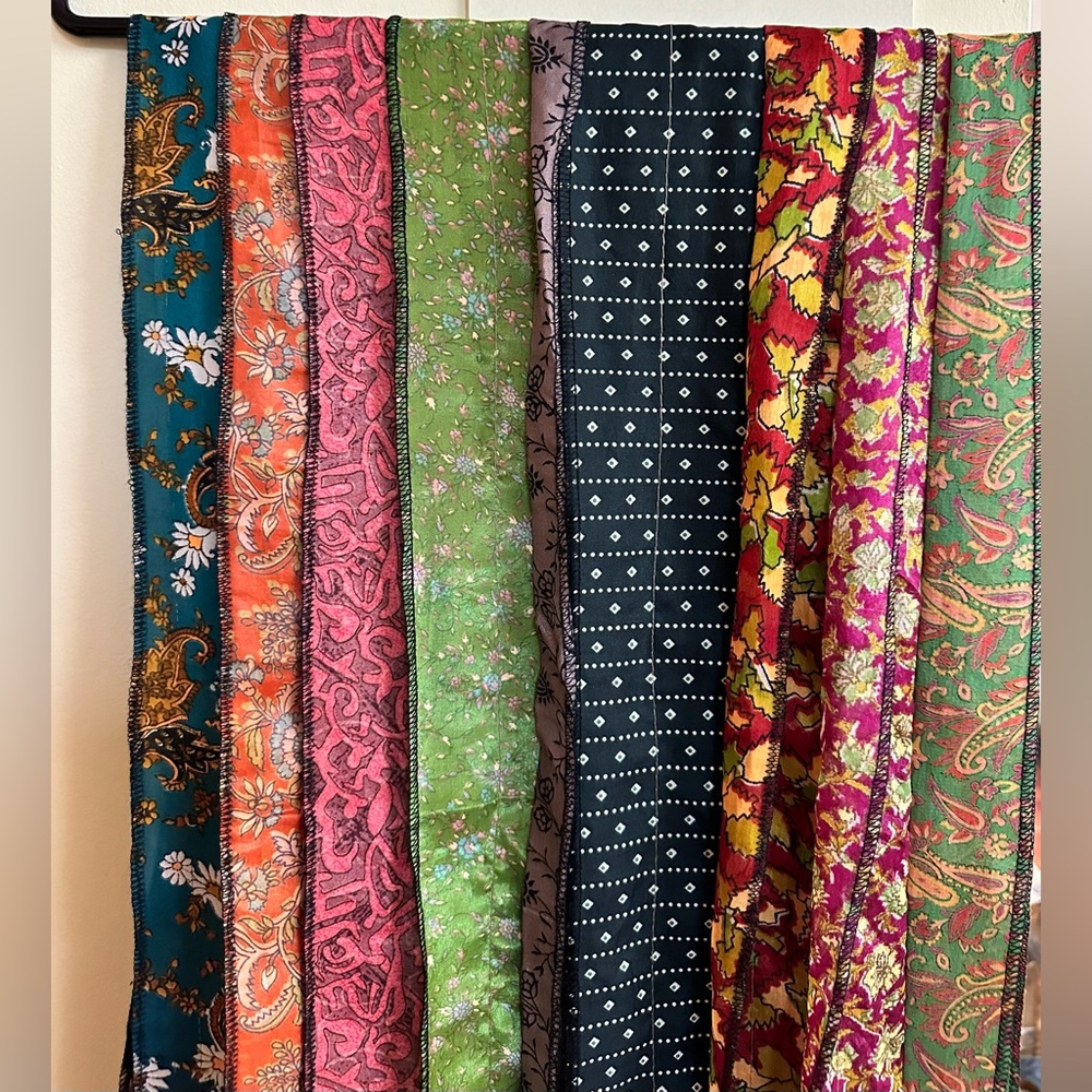 Patterned Silk Scarf